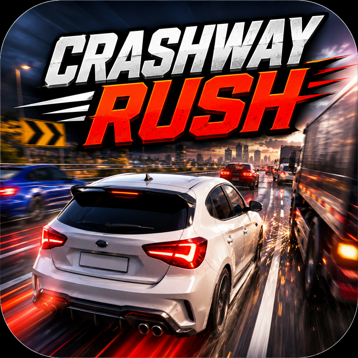 Crashway Rush: Traffic Run icon